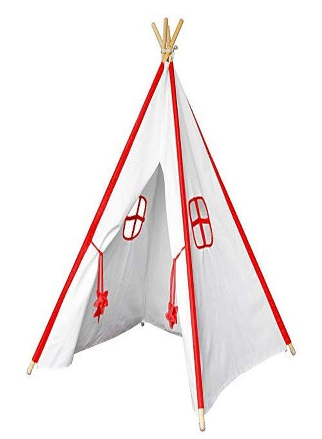 Next Day Art Tent House for Kids Kids Tepee Tent with Padded Mat, Kids Canopy Play Tent, Playard, Playhouse Big Portable Tent for Kids for Indoor and Outdoor- red - Image 3